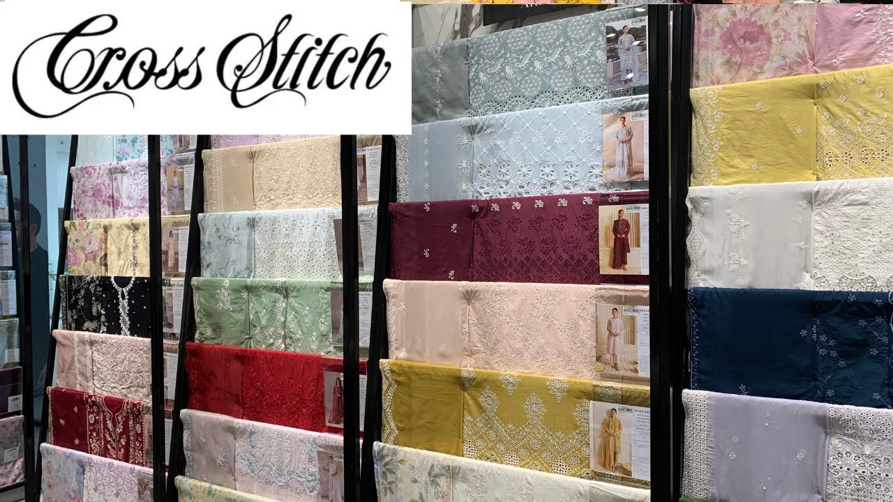 Unstitched Chikankari by Cross Stitch | 3 - Piece Lawn | Super Cloth Collection