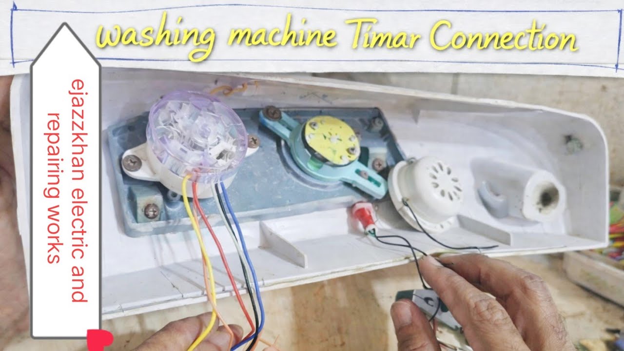 How to washing machine timer connection |Washing machine Two Way Switch connection stepbyUrdu/Hindi