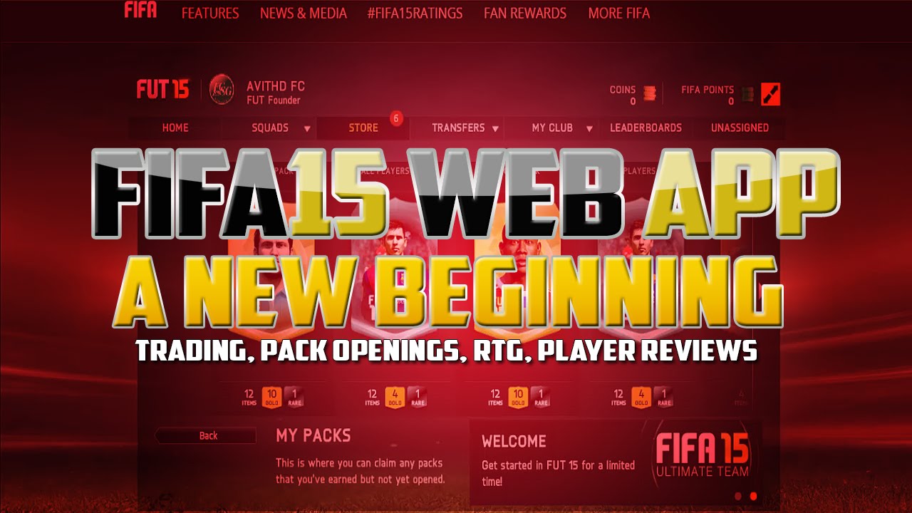 FIFA15 WEBAPP | A NEW BEGINNING | STARTER PACKS