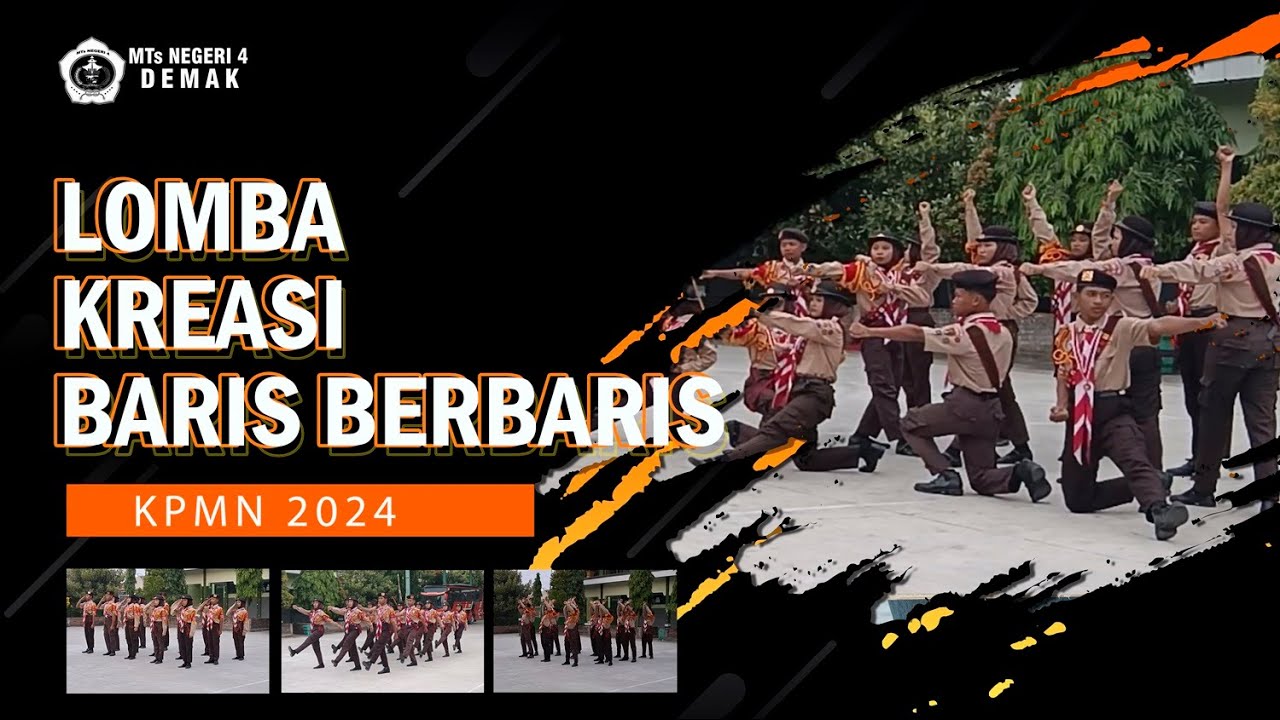 LOMBA KREASI BARIS BERBARIS KPMN TAHUN 2024 MTs Negeri 4 Demak
