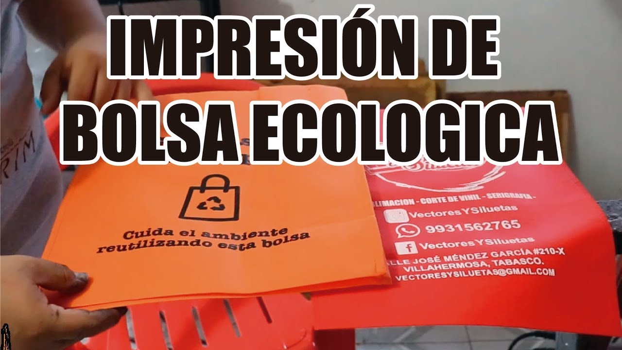 Impresion de bolsas ecologicas en serigrafia