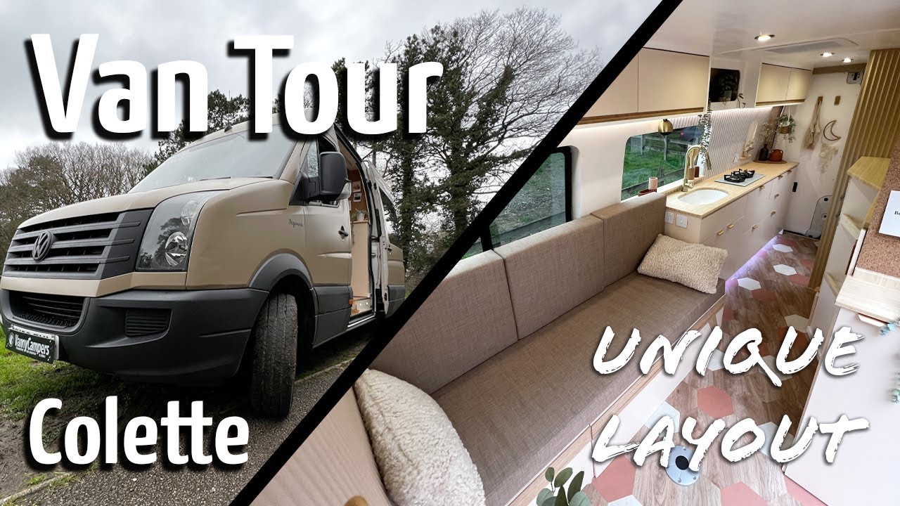 VAN TOUR | Off-grid Campervan with amazing layout | VW CRAFTER Colette