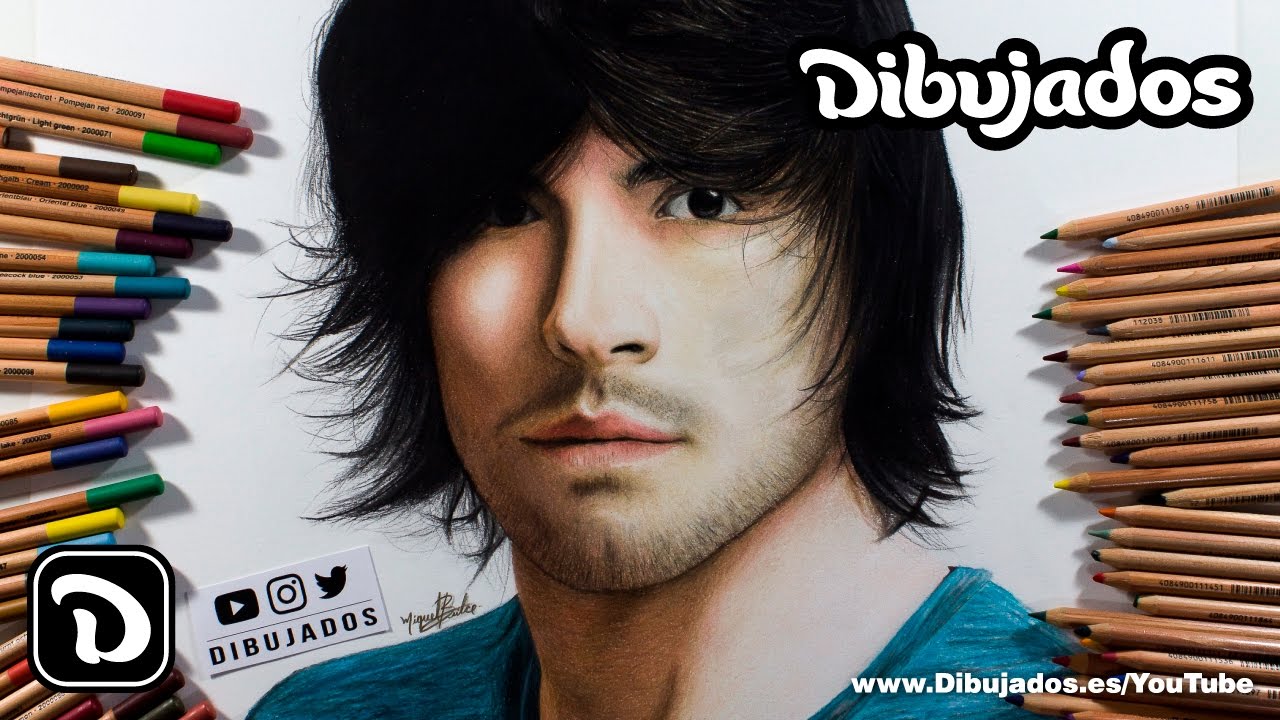 Como Dibujar un rostro realista con lapices de colores  | German Garmendia - Dibujados