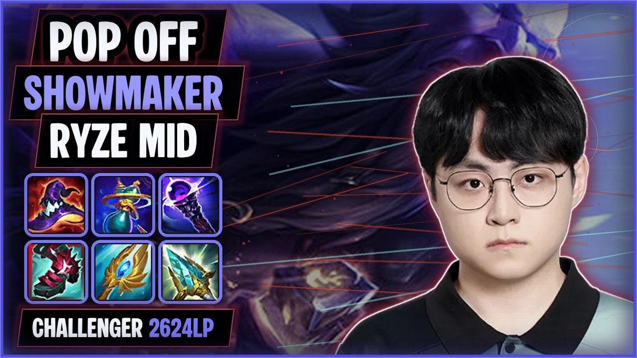 ShowMaker Ryze MID vs Yone | KR Challenger 2,624LP SoloQ