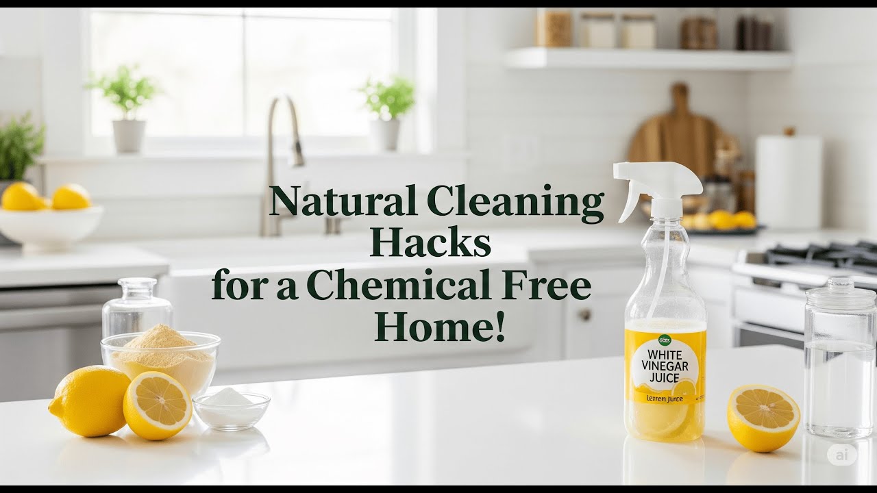 Natural Cleaning Hacks for a Chemical Free Home! #cleaning #natural #chemical