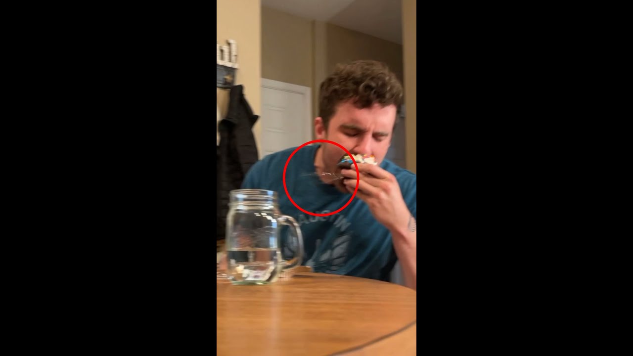 Girl pranks brother with raw egg inside cupcake! 😂