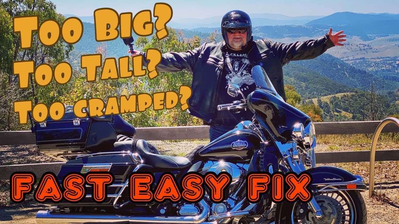 How To Make Your Harley Touring bike More Comfortable For Tall Guys #saddlemenseats #factory47