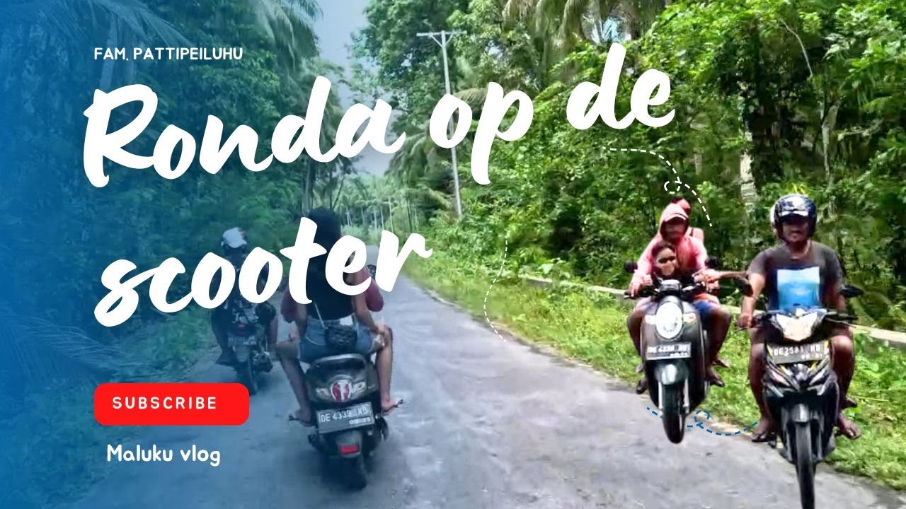 Terug naar Maluku. Rondje Saparua met de scooter.