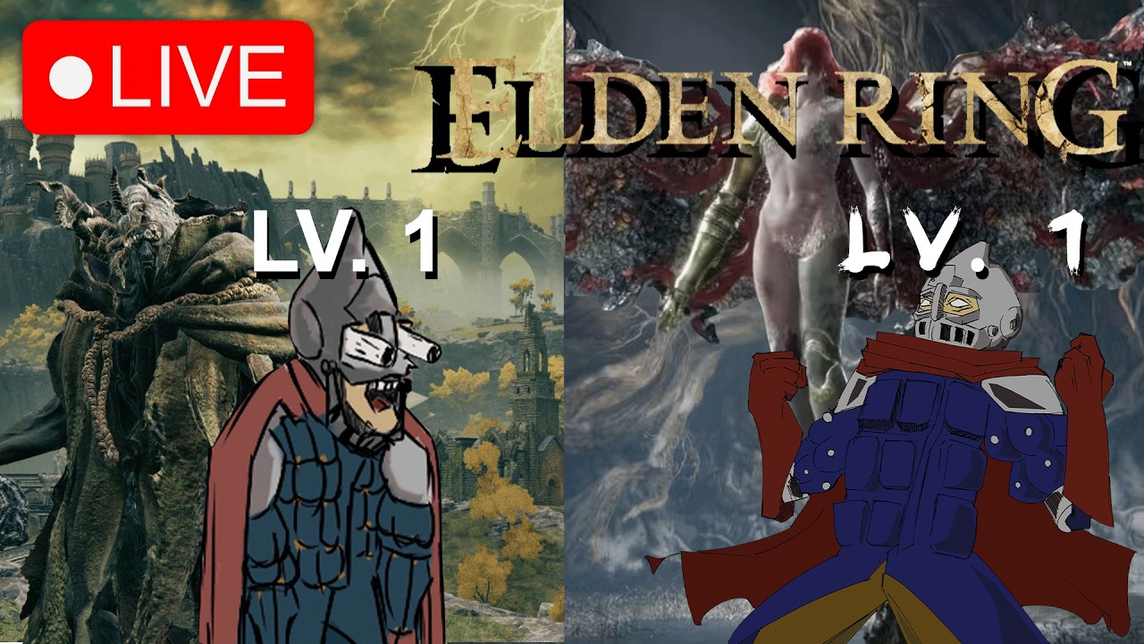 【ELDEN RING Level 1】Why am I doing this to myself?【Ft. AB & Weeb】