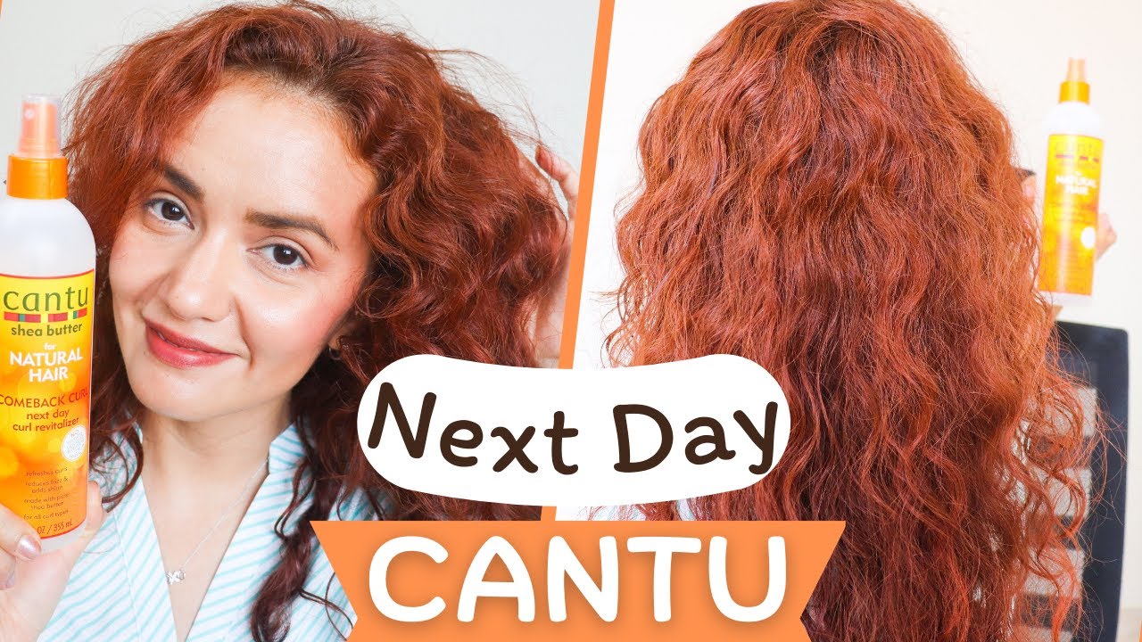 Restaura los rizos y el peinado🙎 con Cantu Comeback Curl al día siguiente de Shea butter👀