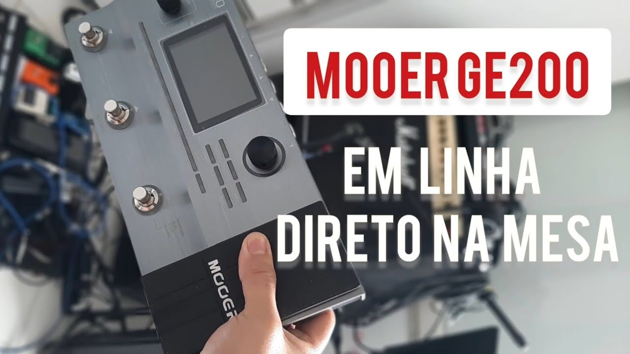 MOOER GE-200 EM LINHA DIRETO NA MESA DE SOM!