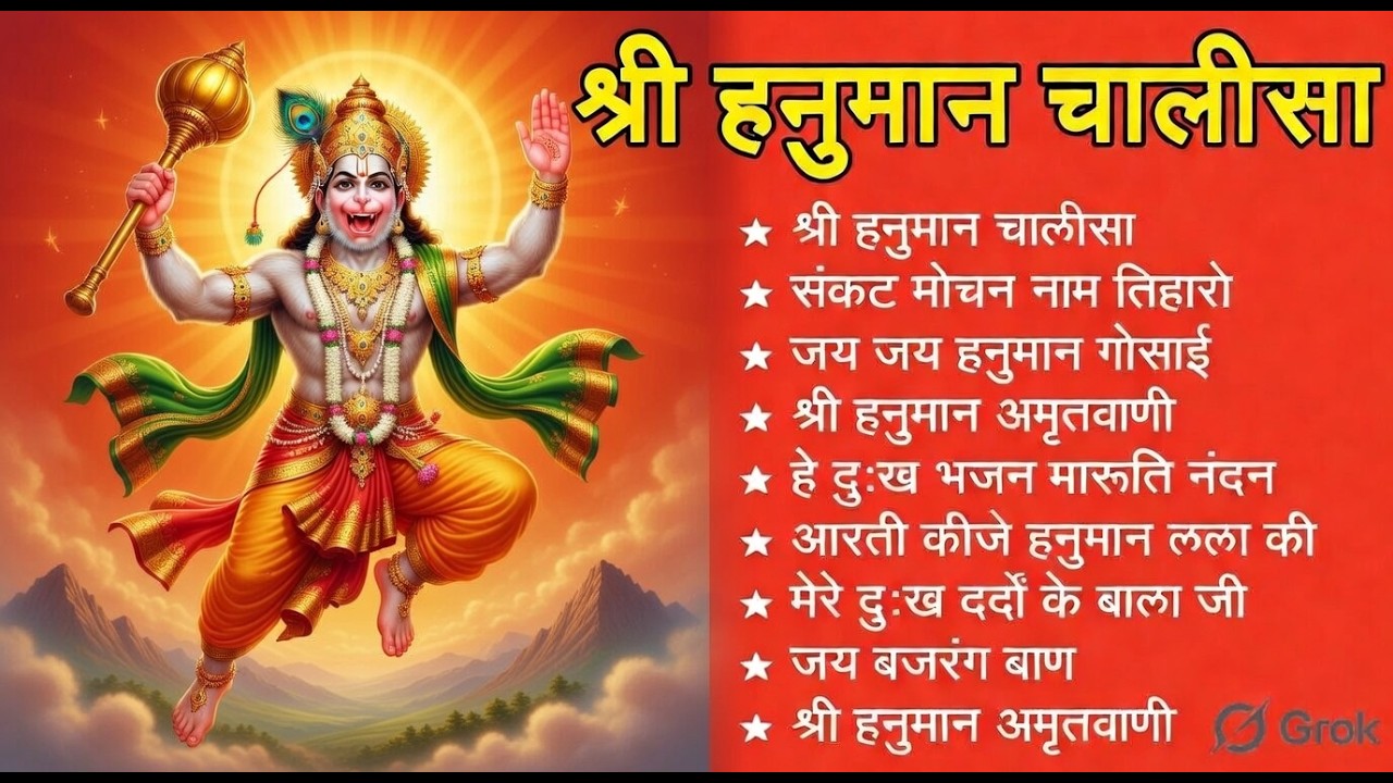श्री हनुमान चालीसा 🌺🙏 shree hanuman chalisa original video 🙏🌺 gulshan kumar hariharan full hd
