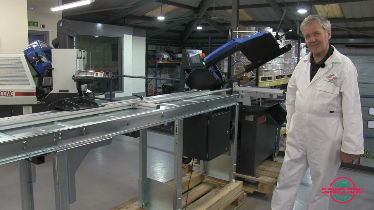 Alligator STOP DX-NC Conveyor | Precision Cutting Solution | Bandsaw Automation UK