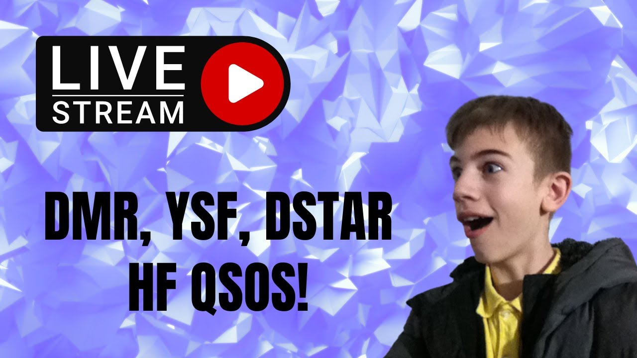 🔴K0NNK LIVE STREAM - HF, DSTAR, DMR, YSF Contacts! 9PM ET