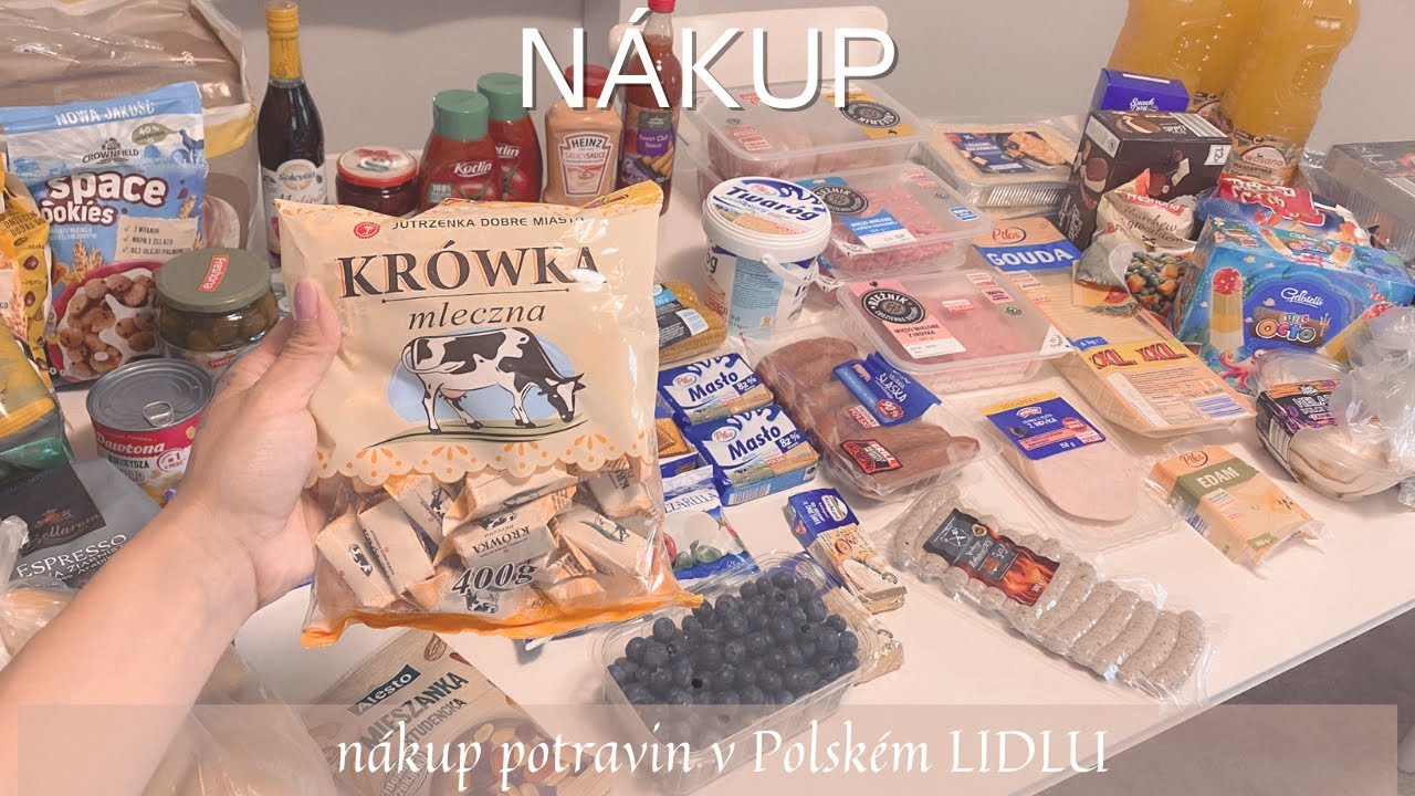 NÁKUP | nákup potravin v LIDLU 🛒 nakupuji v Polsku