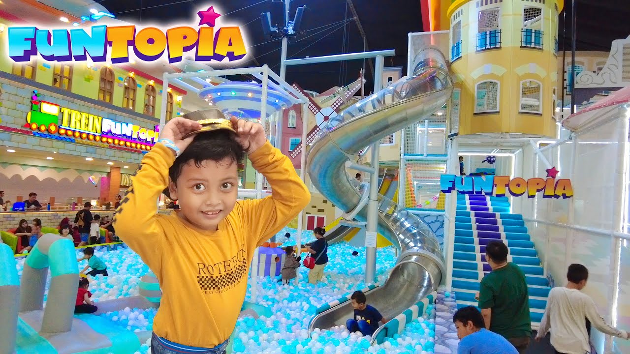 Reihan Bermain Playground di Funtopia 🏄🏂