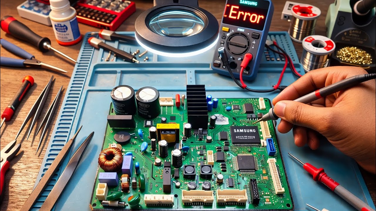 SAMSUNG SIDE BY SIDE DOUBLE DOOR FRIDGE PCB  REPAIRING #MD_NURAI 