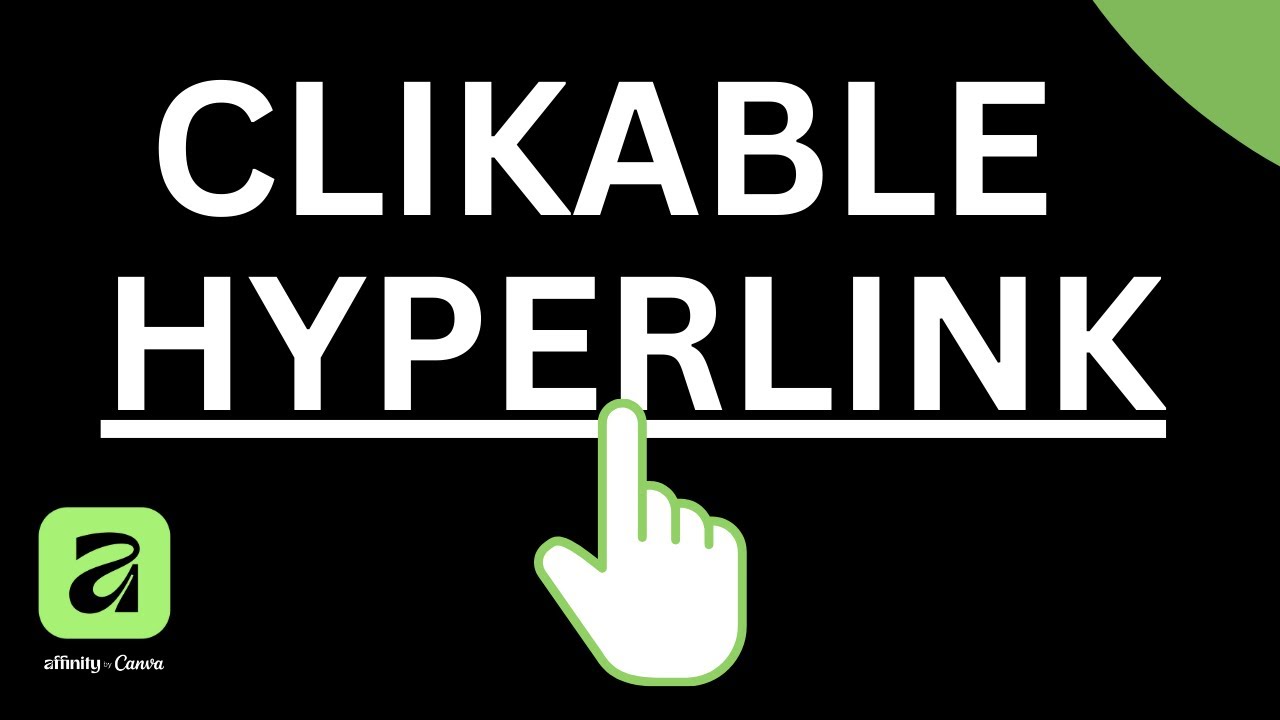 How to Create a Hyperlink in Affinity by Canva (Clickable Link)