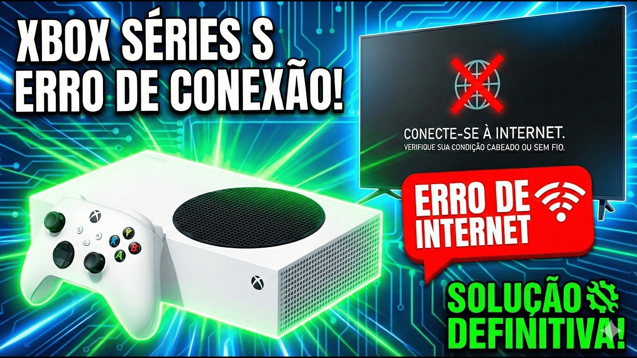 XBOX SERIES S TRAVADO NA TELA DE CONEXÃO? Solução Definitiva para Erro de Internet (Wi-Fi e Cabo)!