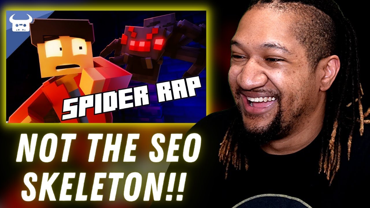 Reaction to MINECRAFT SPIDER RAP | 