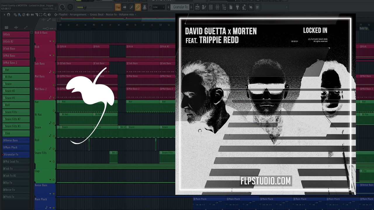 FL Studio Remake - Locked In by David Guetta, MORTEN feat. Trippie Redd