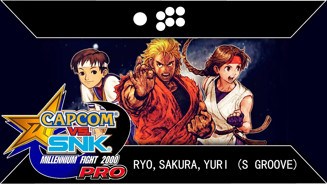 Capcom vs. SNK Millennium Fight 2000: Ryo, Sakura, Yuri Arcade Playthrough