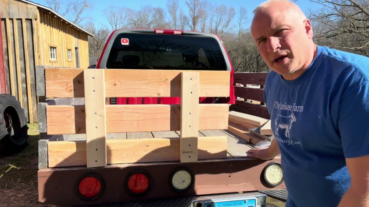 Hillbilly Pick Up Bed Part 3 - Tailgate Build - DIY Wood Truck Flat Bed #f150