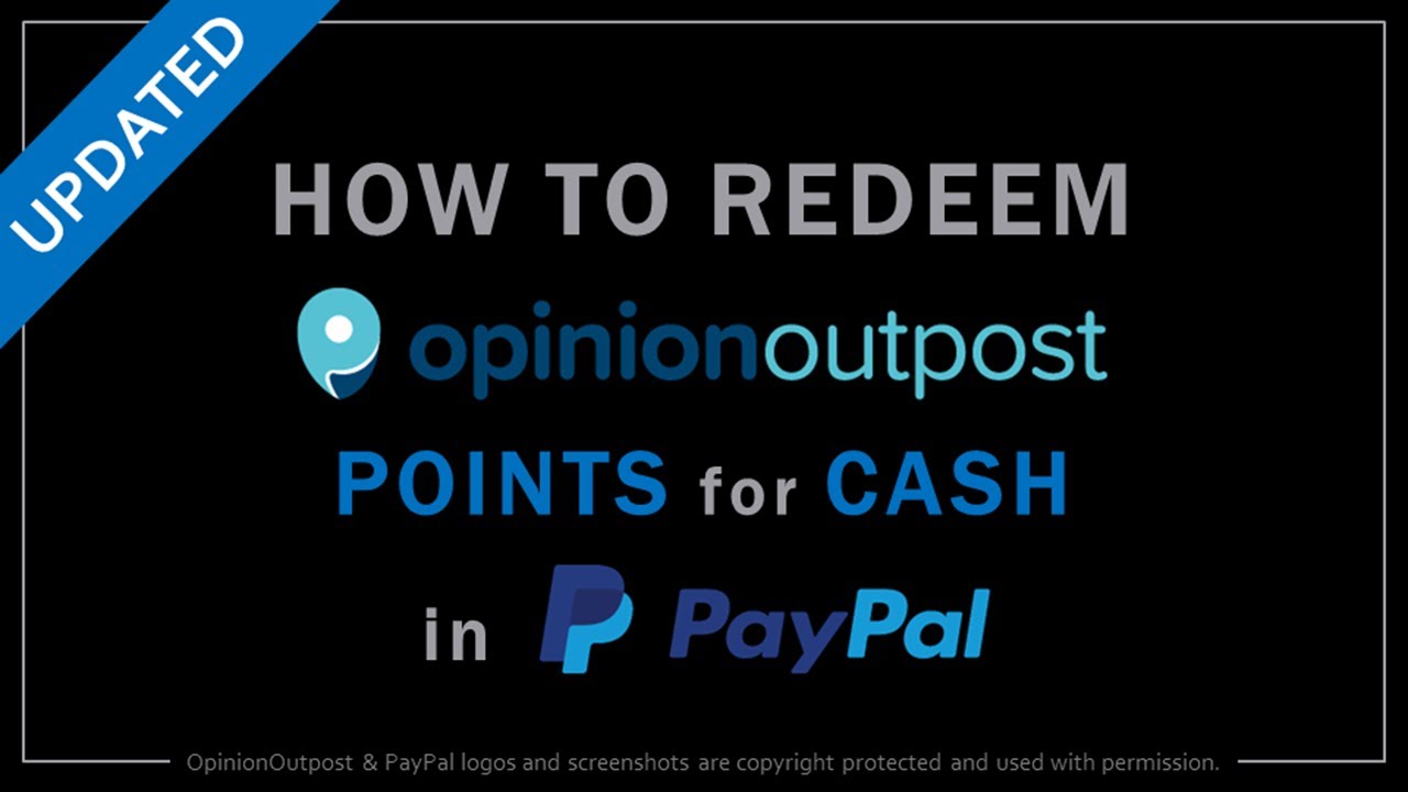 Как вывести баллы Opinion Outpost на PayPal: обновленная инструкция