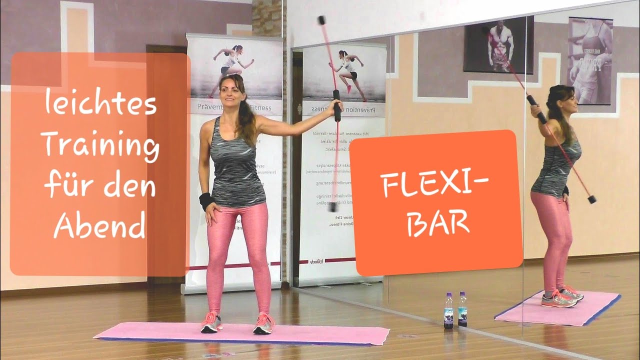 Flexi-Bar Schwungstab, sanfte Abendstunde um den Kopf frei zu bekommen, Tiefenmuskeln, Koordination