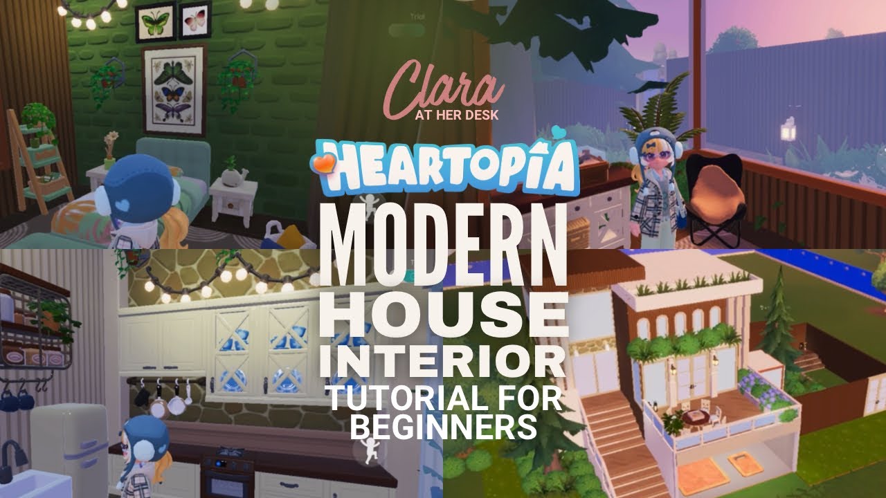 Heartopia Aesthetic Modern Interior & Decorating Tutorial for Beginners✨