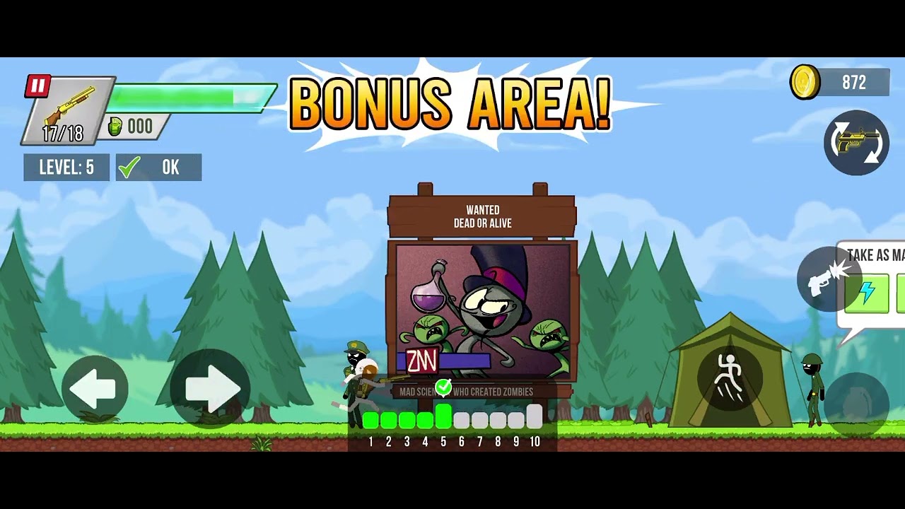 Stickman vs zombie