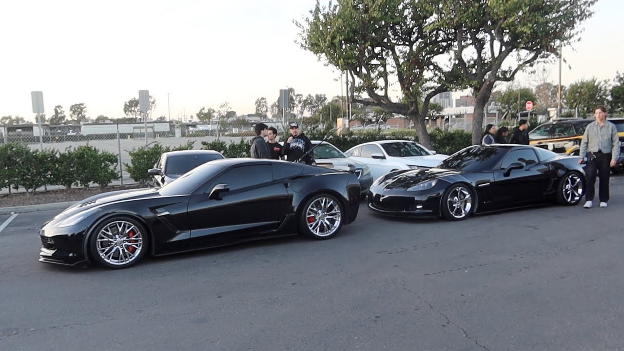 Мы взяли C7 Z06 и C6 Grandsport на встречу владельцев BMW.