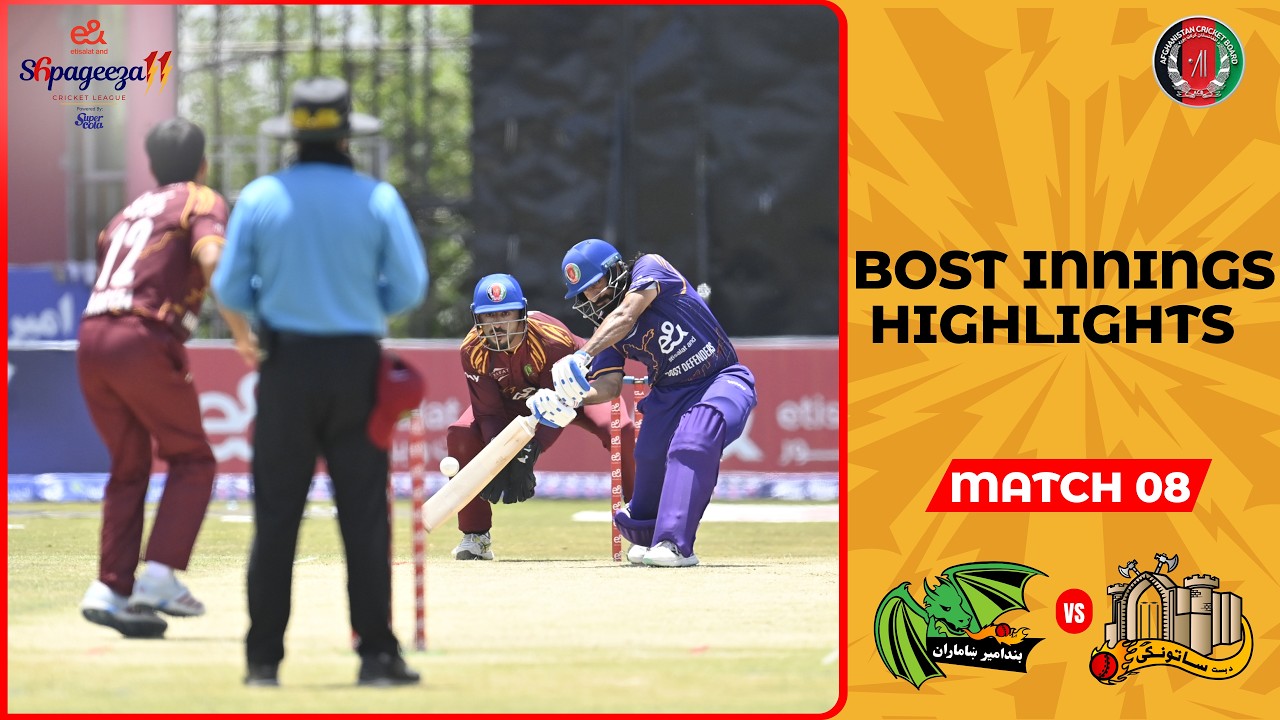 Bost Innings Highlights | Dragons vs Bost Defenders | Match 08 | Shpageeza Cricket League T20 | 301T