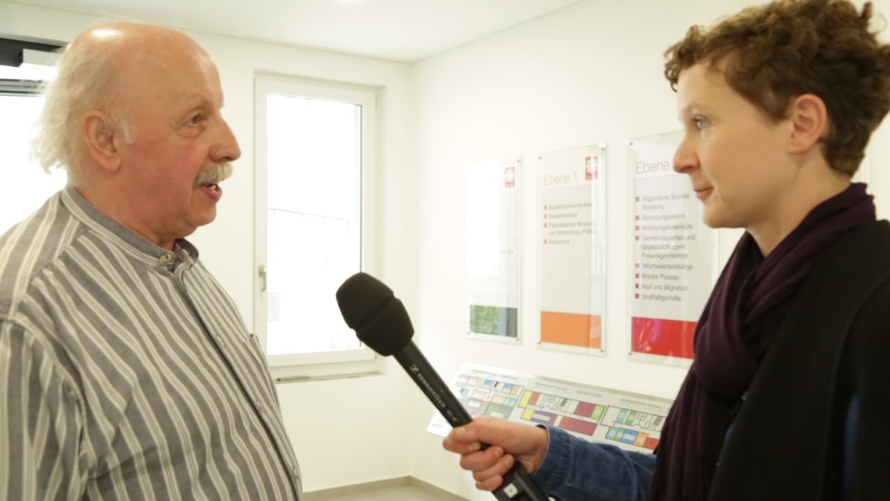 Suchtberatung im neuen Caritas-Haus Passau - Rundgang mit Julius Krieg