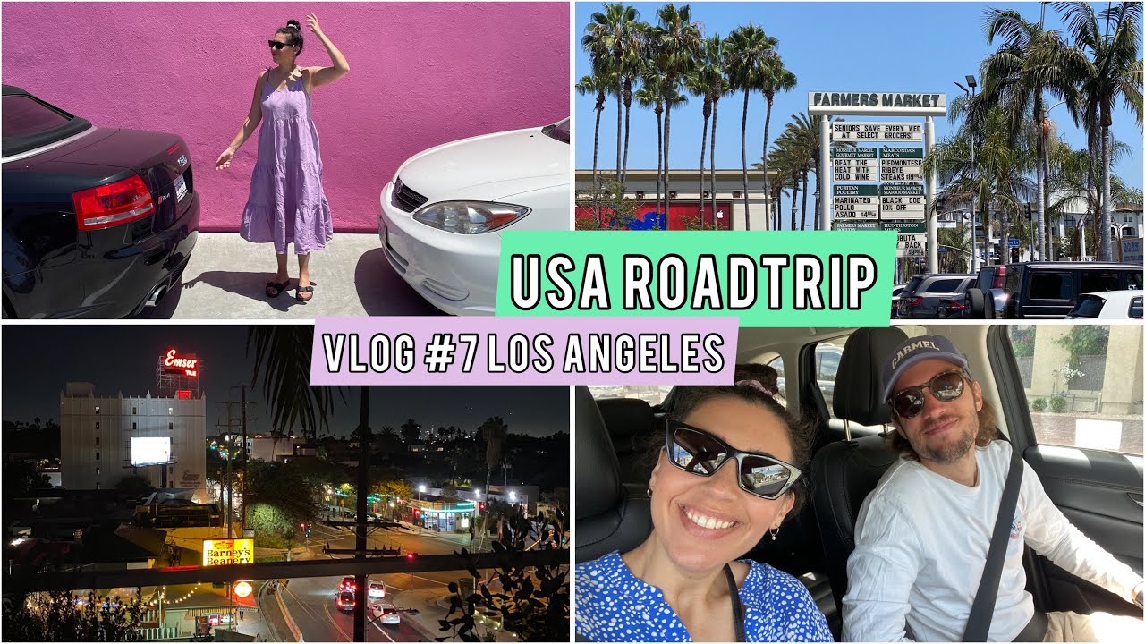 USA ROADTRIP - Vlog #7 San Luis Obispo & Los Angeles | Farmers Markt, Pink Wall & Kunstrasen überall