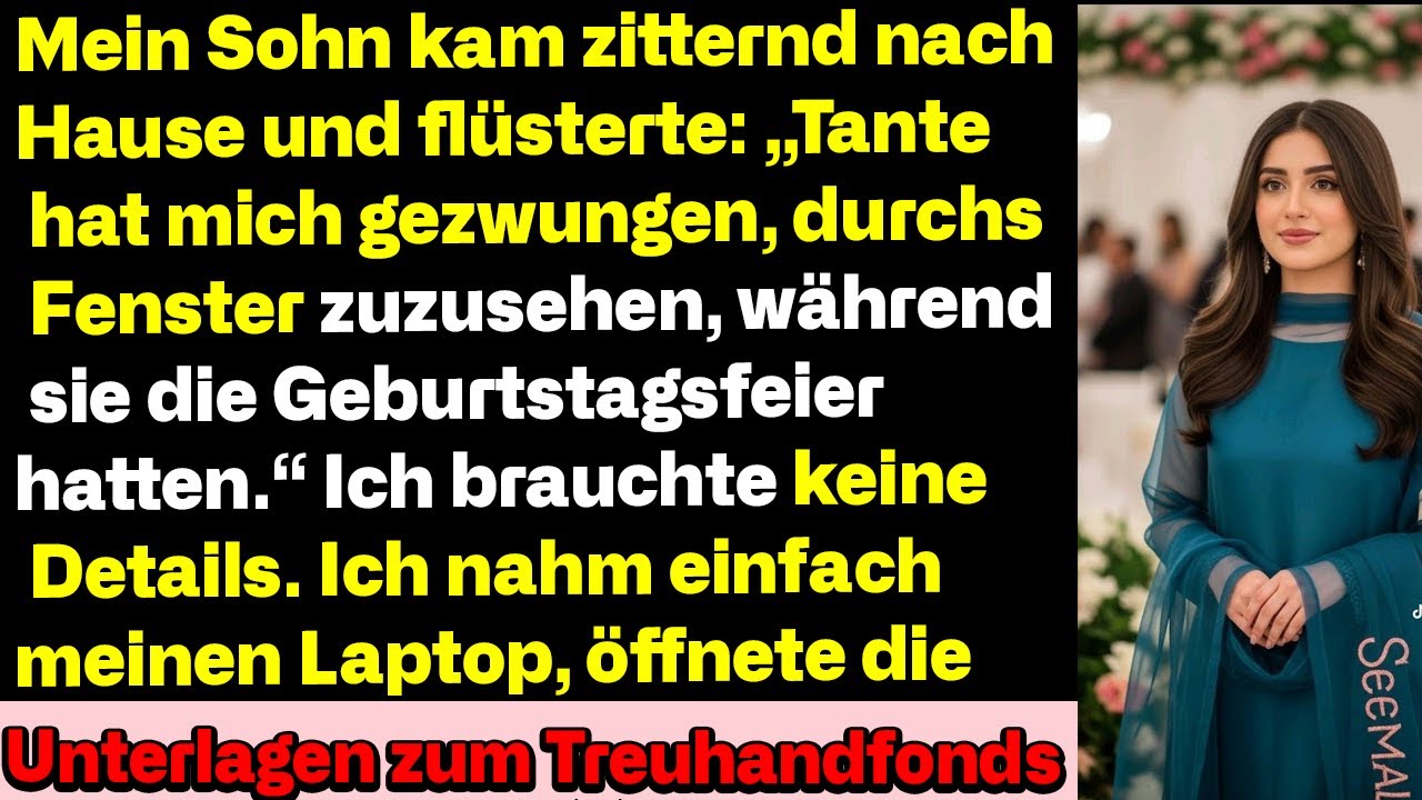 Mein Sohn zitterte: ‘Meine Tante ließ mich die Geburtstagsparty durchs Fenster ansehen