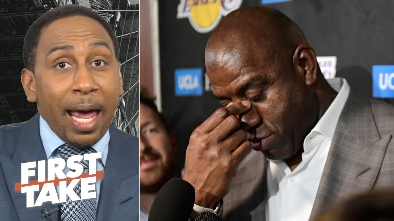 Magic might be hiding why he didn’t tell LeBron before leaving the Lakers - Stephen A. | First Take