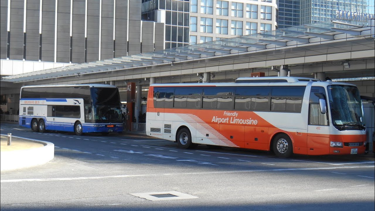 新年1発目！バスタ新宿4階発着シーン集2023年1月1日分