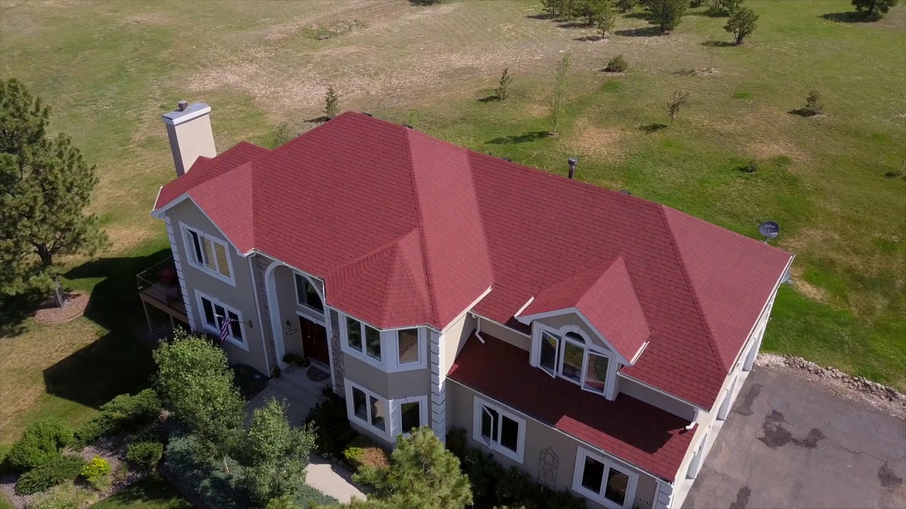 CERTAINTEED LANDMARK COTTAGE RED DRONE FOOTAGE