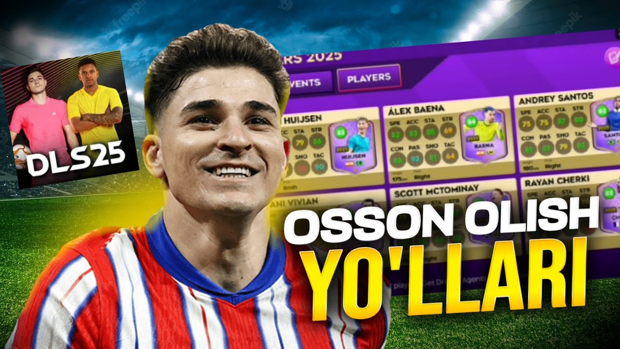 Bu o'yinchilarni osson olasiz. DLS 25 yangi kartalarni olish usuli👍🏼