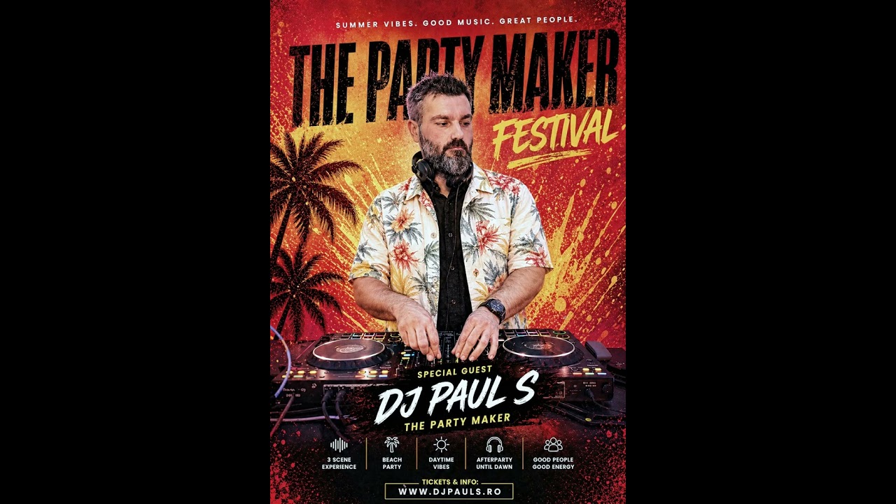 The Party Maker Festival by Dj Paul S - Set 4 ( Soft Music - Low Bpm)