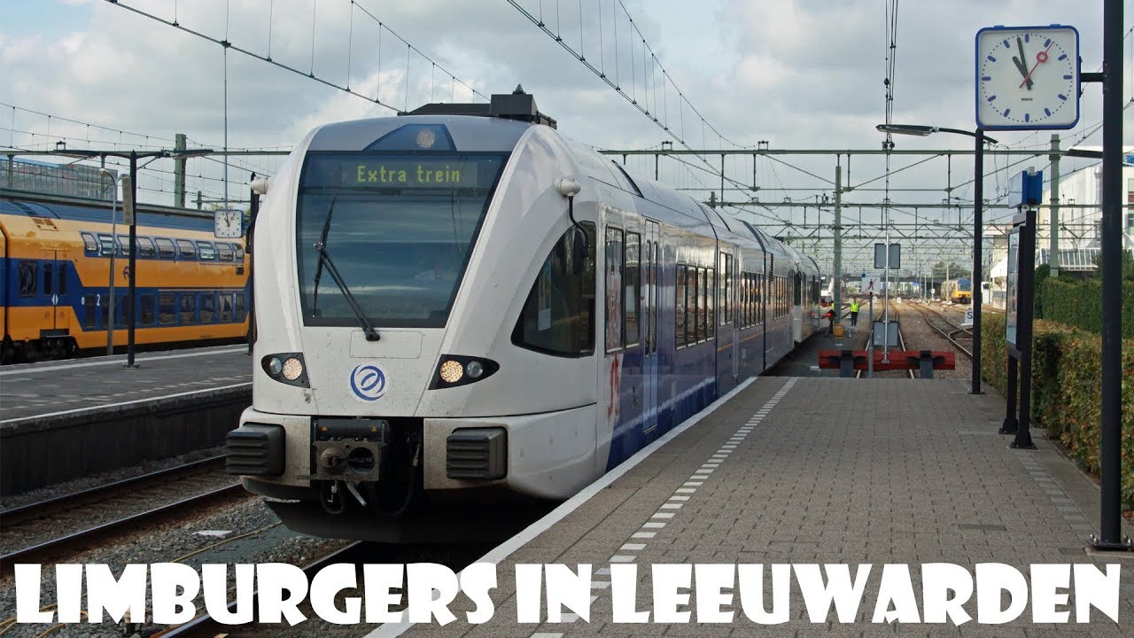 Arriva limburg GTW's komen aan in Leeuwarden