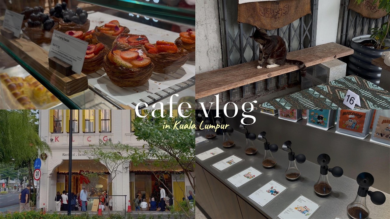 kl café vlog | 5 cafés i visited in january🩶