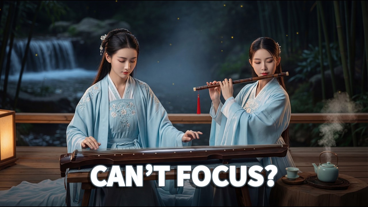8 Hours Chinese Deep Sleep Music 🎧 Soft Bamboo Flute & Guzheng (Ultra Calm)