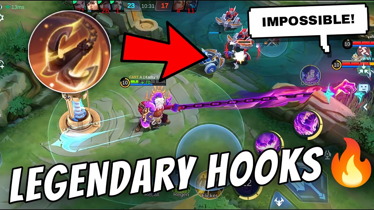 Franco Legend Skin Hook Tricks makes Enemy Scared! 🔥Montage/Highlights