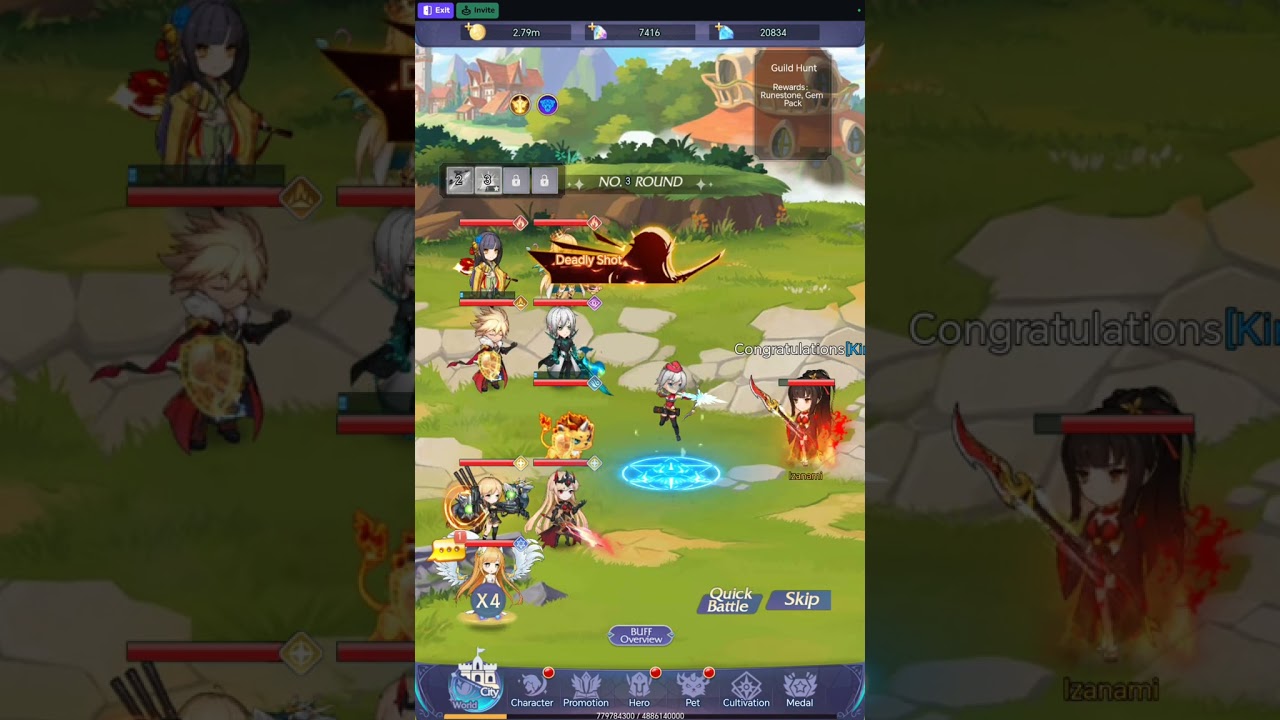  Short Gameplay of Art3mis D archer in goddess connect