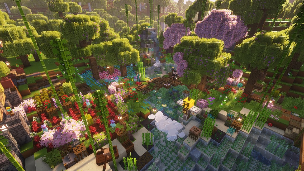 Tranformei totalmente a PAISAGEM do meu MUNDO ETERNO (PARTE 2) - Minecraft
