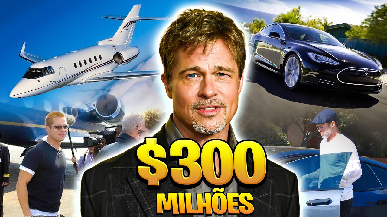 Essa é a vida luxuosa do ator Brad Pitt em 2023 (carreira, motos, mansões, aviões, fortuna...)