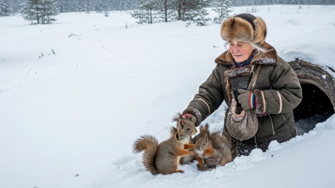 She Found 5 Shivering Baby Squirrels Freezing in -72°C… What She Did Next Will Melt Your Heart