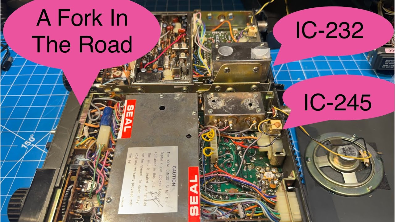 The IC-245 with the SSB/CW Adapter, or fix the IC-232?